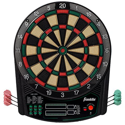 Franklin Sports Electronic Dart Board Sets - Soft Tip Electric Dartboard with Digital Scoreboard - (6) Darts Included - style: Tournament Electronic Dartboard – 177 Games