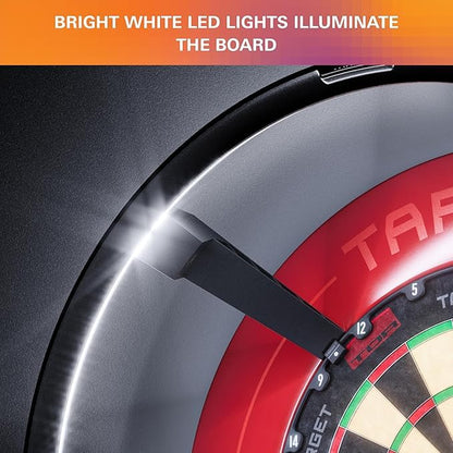 Target Darts Omni Auto Scoring Camera System Surround LED Light | Automatic Scorer, Magnetic Dartboard Ring Lighting, Records Dart Scores, Fits All Dartboards | Ultimate Home Bundle - style: Omni US
