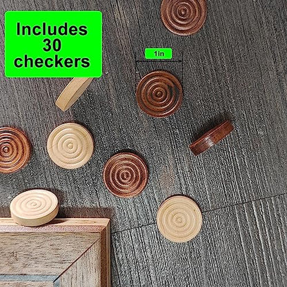 Premium Checkers & Wooden Chess Checkers Replacement Pieces Chess piece