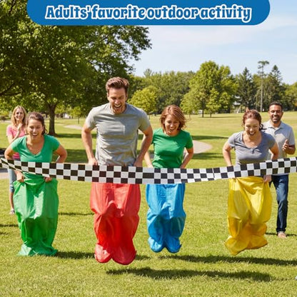24 Pack Potato Sack Race Bags Large Size Race Bags for Family Activities Outdoor Games Sack Races Bag Reusable Vegetable Produce Bag for Adults Outdoor Sports Activities Tomato Storage