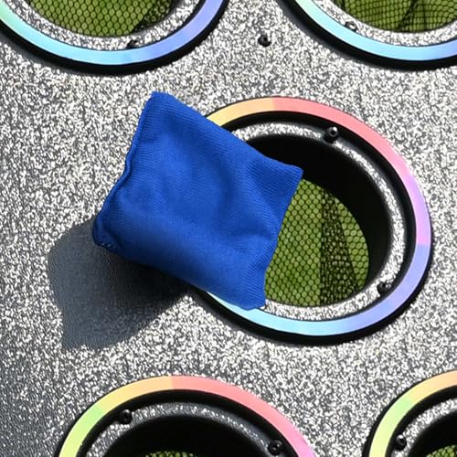 WinSpin Bean Bag Toss Game Cornhole Board Set Prize Toss w/ 11 Bean Bags Stakes for Carnvial Games and Tradeshows Outdoor and Indoor Plays