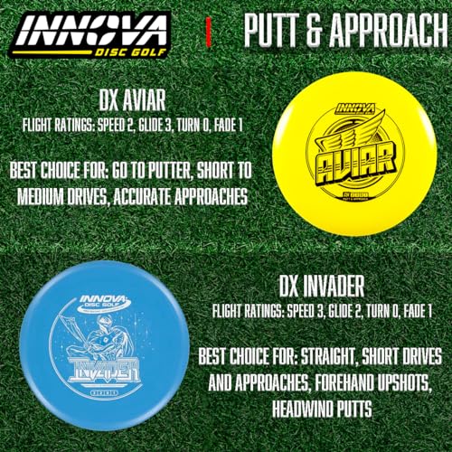 Innova Disc Golf Set 10 Pack – Disc Golf Starter Set for Beginners with Disc Golf Drivers, Mid-Ranges, Disc Golf Putters Disc Golf Starter Kit