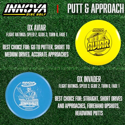 Innova Disc Golf Set 10 Pack – Disc Golf Starter Set for Beginners with Disc Golf Drivers, Mid-Ranges, Disc Golf Putters Disc Golf Starter Kit