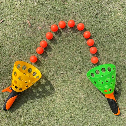 catch ball game for kids, Outdoor Indoor Games, Pop and Catch Ball Family Games with 2 Launcher Baskets and 12 Balls, Summer Beach Yard Sport Birthday Party Gifts Toys Ages 4 5 6 8 12+ Years Old