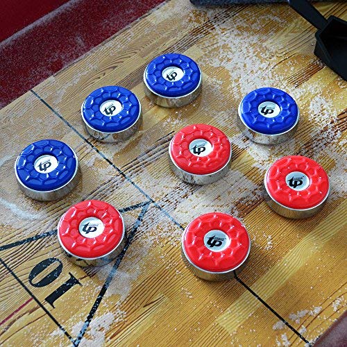 Shuffleboard Pucks,(Dia.53mm 2-1/8'') Mini Shuffleboard Pucks Set, Shuffleboard Pucks Equipment for Family Fun Home Game - color: Red&Blue