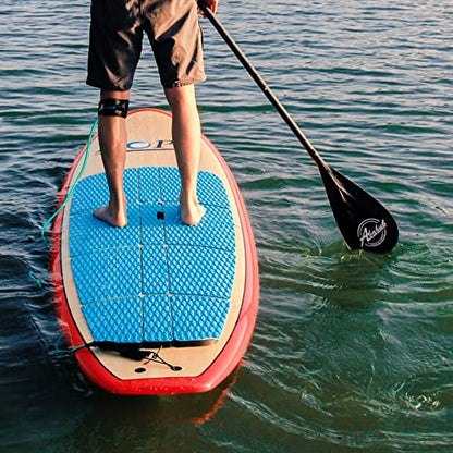 Abahub Carbon Fiber SUP Paddles, 1 x 3 Section Adjustable 67" - 86" Carbon Fiber Shaft, Lightweight Stand-up Paddle Oars for Paddleboards, with a Carrying Bag - color: Carbon Fiber Shaft & Black Plastic Blade