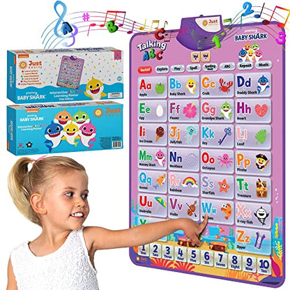 Pinkfong BabyShark Alphabet & Number Learning Toy for Girls Pink Edition | PinkFong Official Song Musical Mat | Best Birthday 1 Year Old Toys | Baby Shark Toys for Toddlers 1-3 | Baby Shark Games - style: Baby Shark Pink Edition
