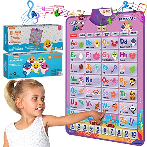Pinkfong BabyShark Alphabet & Number Learning Toy for Girls Pink Edition | PinkFong Official Song Musical Mat | Best Birthday 1 Year Old Toys | Baby Shark Toys for Toddlers 1-3 | Baby Shark Games - style: Baby Shark Pink Edition