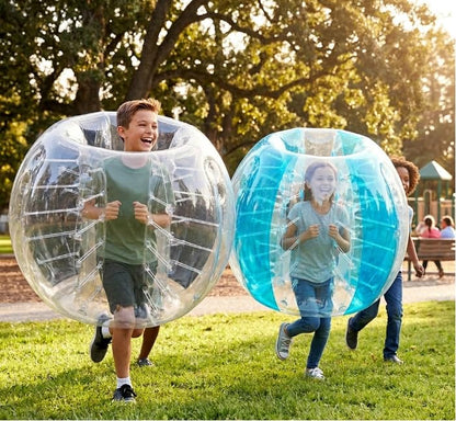 HearthSong Bumper Balls - Wearable Human Bubble Ball, Durable Body Bubble Suit Sumo Balls for Bouncing and Tumbling, Ideal for Fun Outdoor Games (2 Pack) - size: 47.5-Inches Diameter (2 Pack)