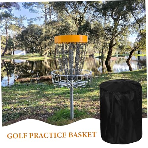 Abaodam Portable Disc Golf Basket Cover Durable Oxford Rain Protection with Drawstring for Use Keeps Clean and Sun Protected