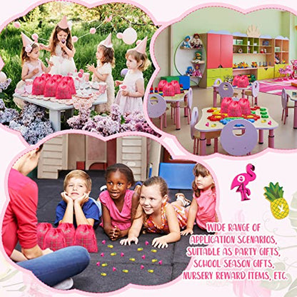 Sotiff 36 Sets Hawaiian Flamingo Party Favors Bulk Summer Tic Tac Toe Game Luau Party Decorations Pineapple Themed Birthday Supply - style: Flamingo