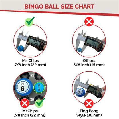 MR CHIPS Professional 11" Steel Bingo Cage Only – Fits 7/8" Bingo Balls (Not for 3/4" Balls or 38mm Ping Pong Balls) – Luxury Gold - color: Luxury Gold Bingo Cage Only