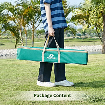 ApudArmis Ladder Toss Game Set, 35x26In Pine Wooden Golf Ladder Lawn Game with 6 Bolos Balls and Carrying Case - Outdoor Backyard Game for Teens Adults Family（New Version Sturdy Bolts）