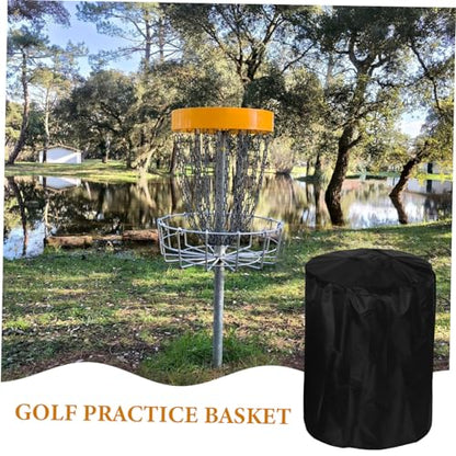 Heavy Duty Disc Golf Basket Cover Oxford Shield with Drawstring for Outdoor and Indoor Use Weatherproof Protection Against Rain and Sun