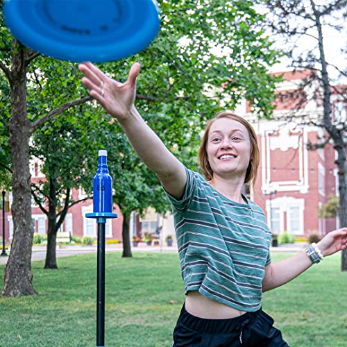 Dynamic Duel Outdoor Frisbee Yard Game | Polish Horseshoes | Fun for Adults & Family | Great for Beach, Backyard, Outdoor Games | Unbreakable Bottles | Competitive, Exciting, Entertaining,