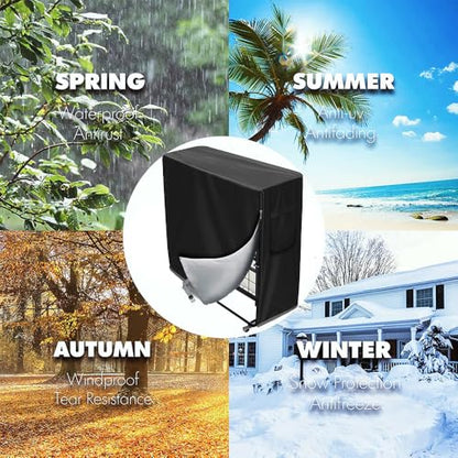 Arcade Basketball Game Cover Waterproof Home Dual Shot Electronic Basketball Arcade Hoop Game Covers for Indoor Outdoor 51x25x80.5in Black