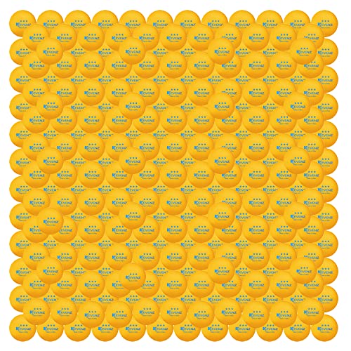 KEVENZ 72-Pack 3-Star 40+ Table Tennis Ball, Buy 60 Pcs Orange Training Ping Pong Balls, Get 12 Pcs Orang Match Balls - color: Orange, 1500-Pack