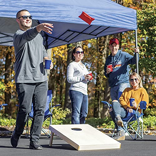 Backyard Champs Wood Cornhole Sets - Bean Bag Toss with 2 Cornhole Boards and 8 Bean Bags'