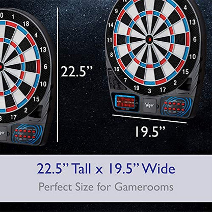 Viper 777 Electronic Dartboard – 15.5" Regulation Target, 43 Games, LCD Scoring, 8 Players, Soft Tip Darts Included