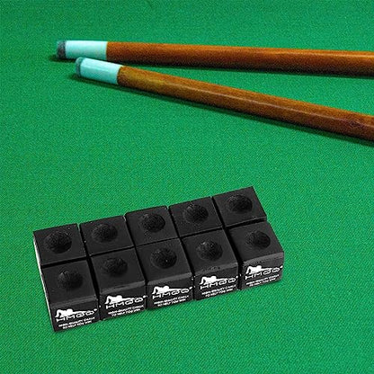 HMQQ Pool Cue Chalk – 12 Pack Billiard Chalk, Low Dust & Anti-Slip Cue Chalk for Smooth, Accurate Shots – 6 Colors Available for Pool Lovers, Home Tables & Clubs - color: Black