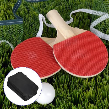 M METERXITY Ping Pong Paddle Cover - Table Tennis Racket Case Bag Containers Apply to Storage Organize (11 x 7 -Inch, Black)