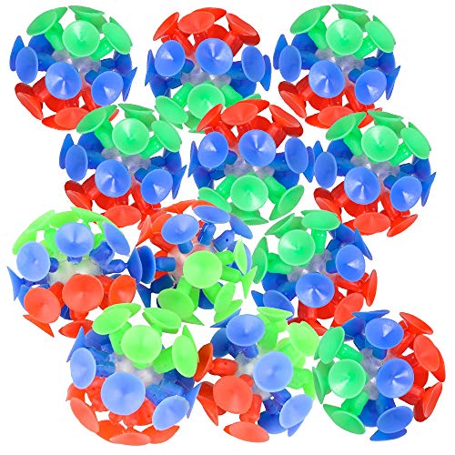 ArtCreativity Suction Cup Ball Toys for Kids, Set of 12, Toss Sticky Balls with Mini Suction Cups, Tossing Toys for Indoor and Outdoor Play, Fun Birthday Party Favors for Boys and Girls - size: Small