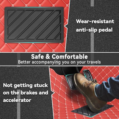 Car Floor Mats Fit for Dodge Dart 2013-2016 All Weather Durability Leather Car Floor Mats, Skidproof Pedal, Waterproof, Wear-reistant(Red Beige) - color: Red Beige