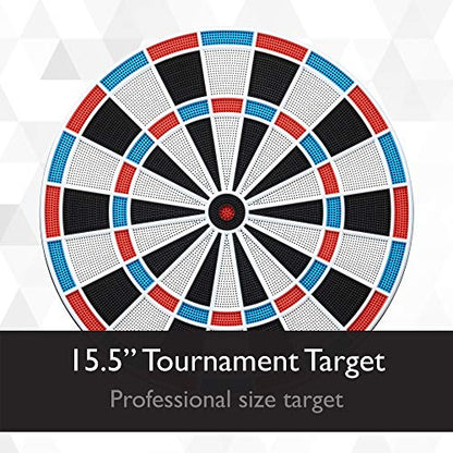 Viper Showdown Electronic Dartboard, 15.5 in Regulation Target, 32 Games, 590 Options, Battery Powered, 6 Darts Included, Black