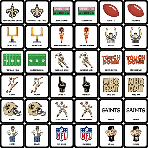 MasterPieces Sports Games - New Orleans Saints NFL Matching Game - Game for Kids and Family - Laugh and Learn - style: New Orleans Saints