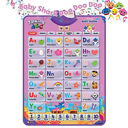 Pinkfong BabyShark Alphabet & Number Learning Toy for Girls Pink Edition | PinkFong Official Song Musical Mat | Best Birthday 1 Year Old Toys | Baby Shark Toys for Toddlers 1-3 | Baby Shark Games - style: Baby Shark Pink Edition