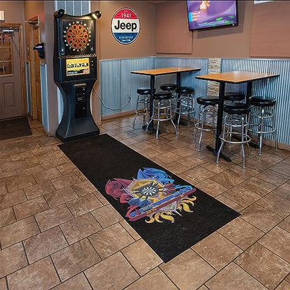 Pig Home Solutions Color Burst Design Self-Sticking Dart Mat - style: Dragon