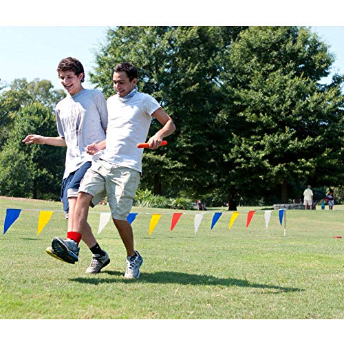Hooqict 6pcs 3 Legged Race Bands for Kids Adults Birthday Carnival Party Field Day Outdoor Three Legged Relay Race Family Games