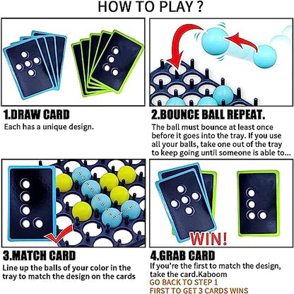Bounce Ball Family Party Game and Jumping Ball Tabletop Game Toys Desktop Activate Bouncing Ball Game for Adults and Kids