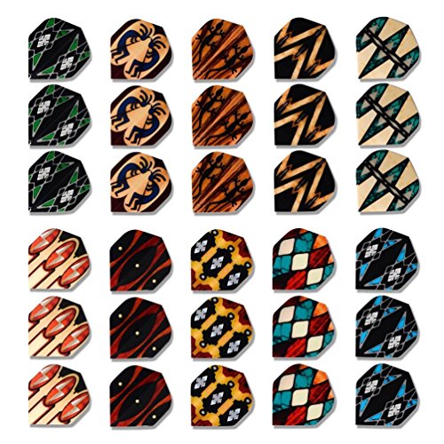 CUESOUL 10/15 Set Unique Design Slim Dart Flights Wholesale for Steel Tip Dart and Soft Tip Darts - color: Standard Shape-30pcs