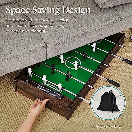 Best Choice Products Multi-Game Table Series – Interactive Game Tables for Kids with Foosball, Air Hockey, Billiards, Ping Pong & More | Childrens - color: 11-in-1 Dark Wood