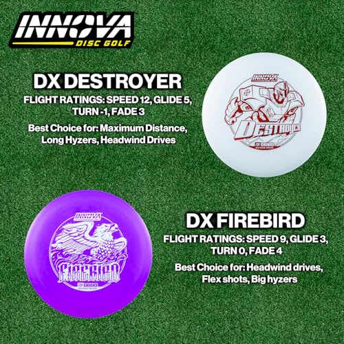 Innova Disc Golf Distance Driver 5 Pack – Max Distance Disc Golf Driver Set PDGA Approved Disc Golf Set 170-175g