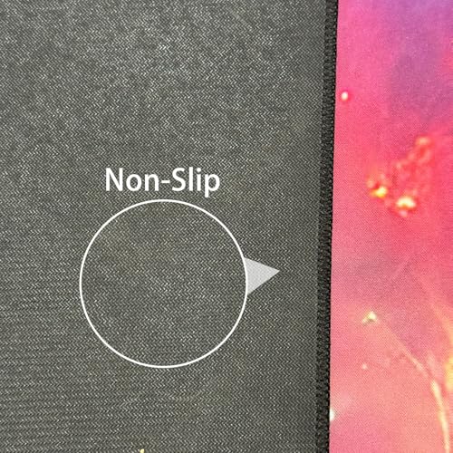 USTIDE Large Computer Gaming Chair Mat Nonslip Rubber Desk Chair Mat Noise Reducing Office Gaming Floor Mat - color: Starry Sky