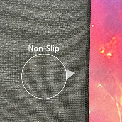 USTIDE Large Computer Gaming Chair Mat Nonslip Rubber Desk Chair Mat Noise Reducing Office Gaming Floor Mat - color: Starry Sky