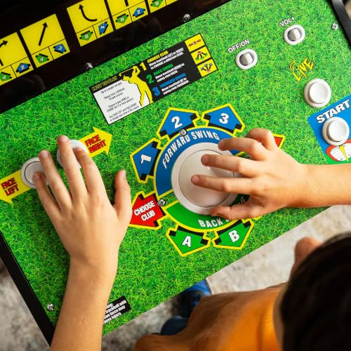 ARCADE1UP Golden Tee 3D Deluxe Arcade Machine, Built for Your Home, Over 5-Foot-Tall Cabinet with 8 Classic Games