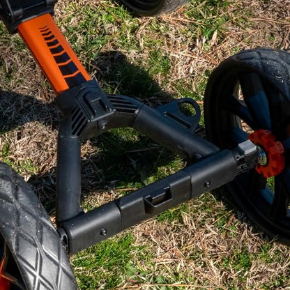 Bag Boy Quad Pro Disc Golf Cart - color: Orange/Black