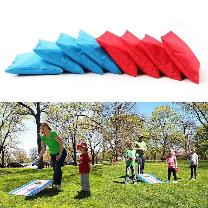 20 PCS Colorful Nylon Bean Bags for Tossing for Kids & Family Fun Outdoor Games