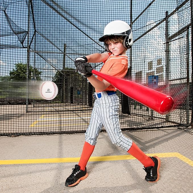 PACKGOUT Soft Foam Baseballs for Kids & Teenagers - Practice & Replacement Balls - color: Whi-t