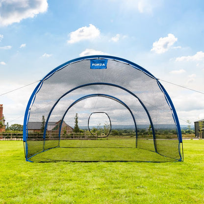 FORZA Pop-Up Baseball Batting Cage | Portable, Fiberglass Frame with Polyester Netting, Instant Setup for Anywhere Practice | Multiple Size Options, Includes Carry Bag - size: 60ft, style: Fully Enclosed