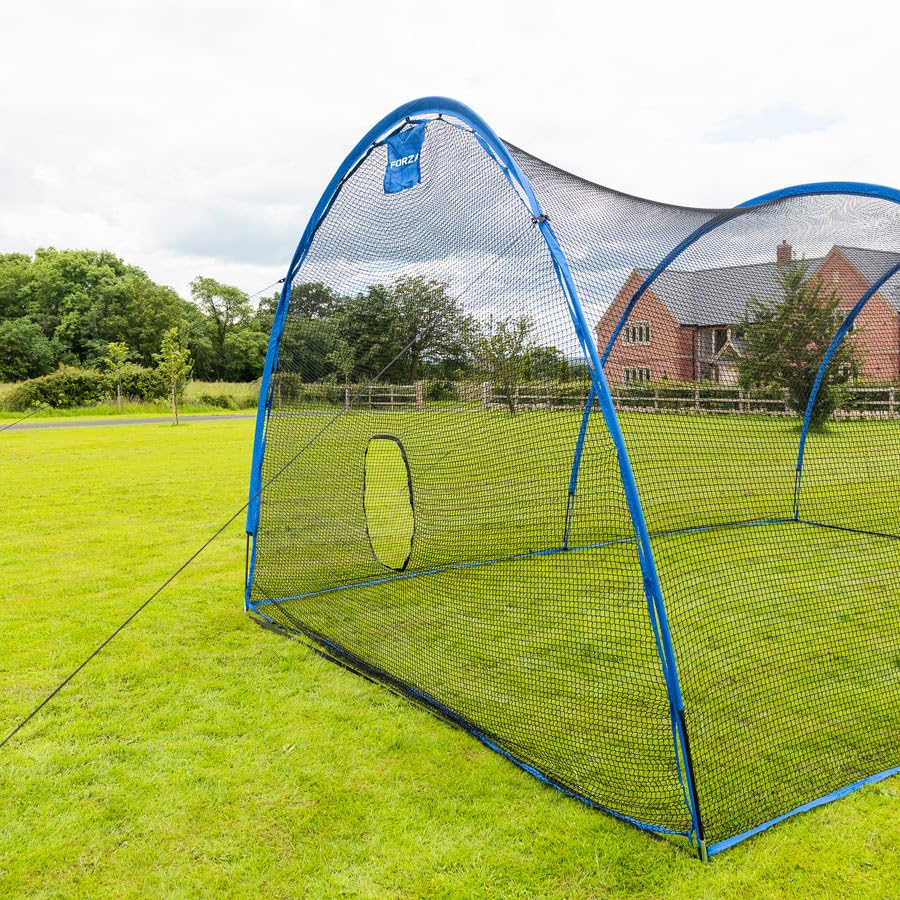 FORZA Pop-Up Baseball Batting Cage | Portable, Fiberglass Frame with Polyester Netting, Instant Setup for Anywhere Practice | Multiple Size Options, Includes Carry Bag - size: 40ft, style: Fully Enclosed