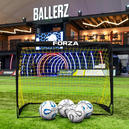 FORZA Square Pop-Up Soccer Goal [6 Sizes] | Portable Goal Posts for Kids Shooting Practice - Pop-Up in Minutes | Single or Pair of Goals - size: 7ft x 5ft, style: Pair