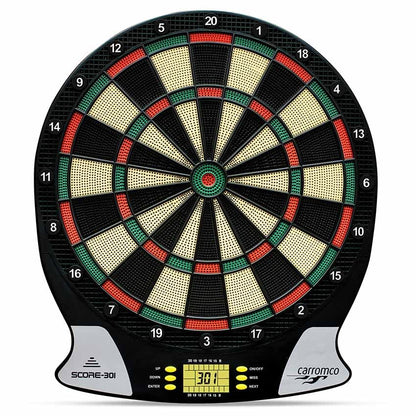 Carromco Electronic Dart Board Score 2nd Generation 92016 Unisex Adult, Black, Red, Green, Yellow