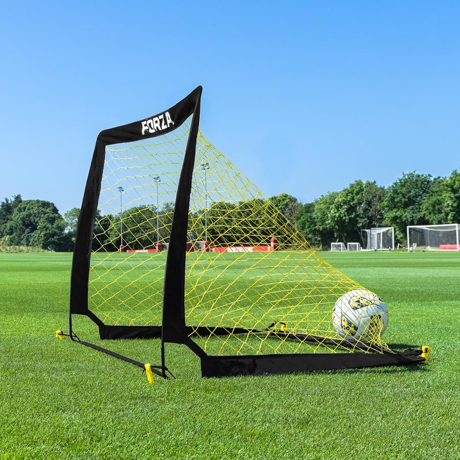 FORZA Square Pop-Up Soccer Goal [6 Sizes] | Portable Goal Posts for Kids Shooting Practice - Pop-Up in Minutes | Single or Pair of Goals - size: 4ft x 3ft, style: Pair