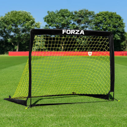 FORZA Square Pop-Up Soccer Goal [6 Sizes] | Portable Goal Posts for Kids Shooting Practice - Pop-Up in Minutes | Single or Pair of Goals - size: 4ft x 3ft, style: Single