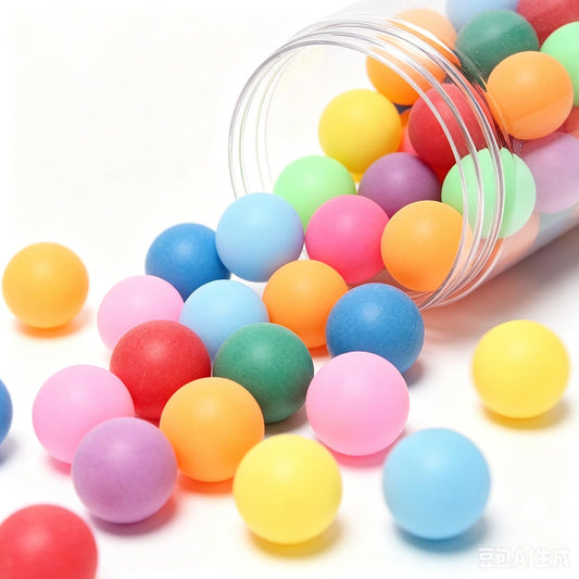Ball Pit Balls 100, 40mm Small Plastic Colored Table Tennis Balls,Entertainment Mini Ball Pit Balls for Party Favors,Party Games,Outdoor Activities,Diy Craft,Group Fun,Pool Party Decorations