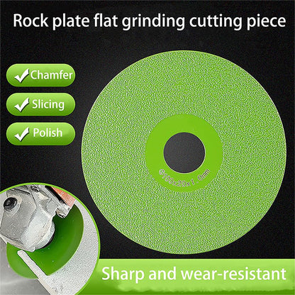Indestructible disc 5.0 -Rock Plate Flat Grinding Blade, Ceramic Tile, Marble Edge Trimming, 45 Chamfer Grinding Cutting Blade, Ultra Wide fine Sand Sweeping Saw Blade (10)